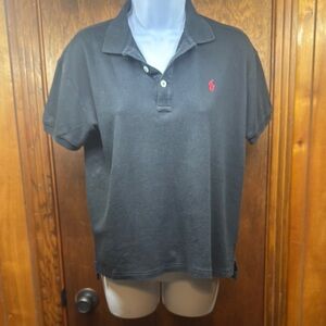 Ralph Lauren Gray Short Sleeve Polo Button Down